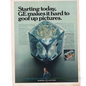 GE Flash Bulb Magazine Advertisement 1968 General Electric Photography Vintage